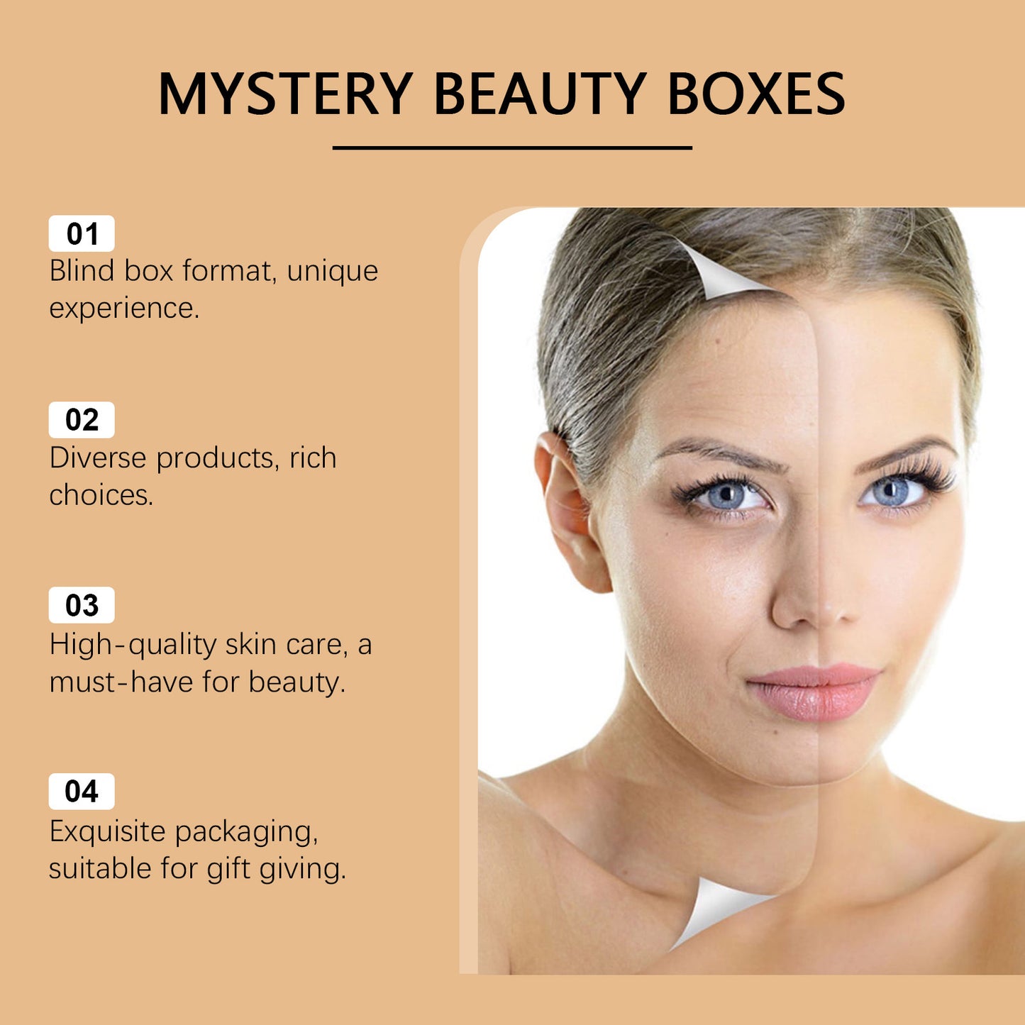 Skincare & Makeup Mystery Blind Box – Assorted Beauty Essentials Gift Set