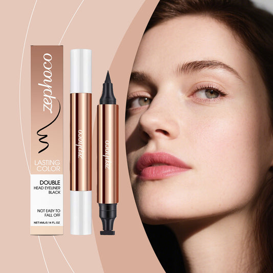 Zephoco Double Head Eyeliner – Dual Tip Precision Eye Liner Pen