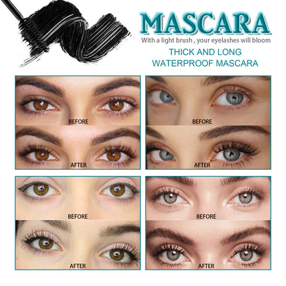 JAYSUING Lengthening & Volumizing Black Mascara – Long-Lasting, Smudge-Resistant Formula
