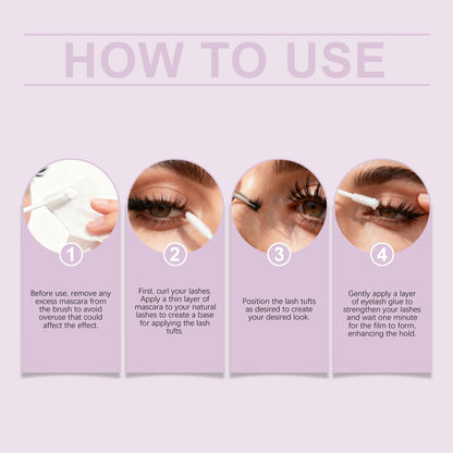 Colle et fixateur 2 en 1 pour faux cils Zephoco – Tenue longue durée, fini transparent, sans résidus