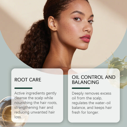 Champú en barra triangular nutritivo Hoegoa: fortalece el cabello y realza el brillo (120 g)