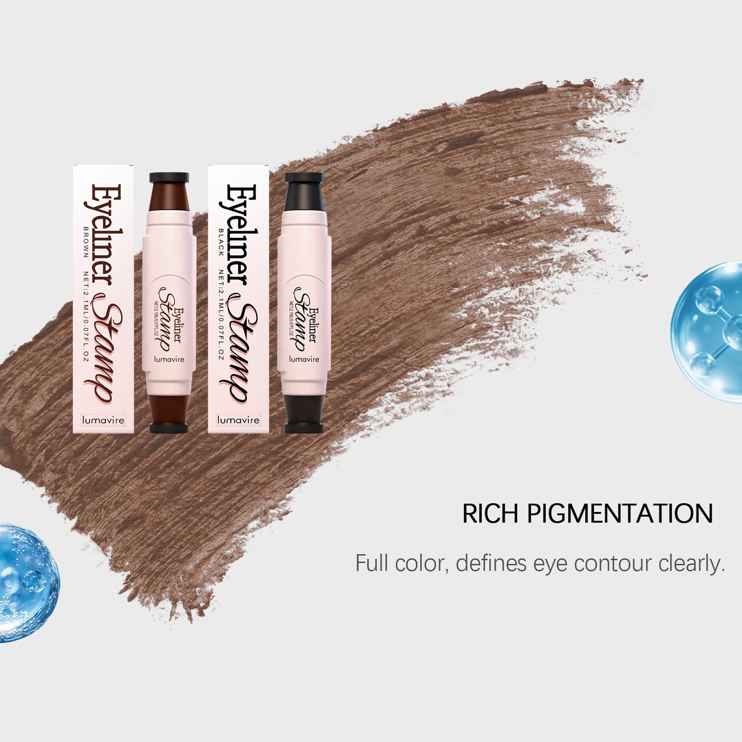 Dúo de sellos delineadores de ojos: set de maquillaje de ojos alados fácil