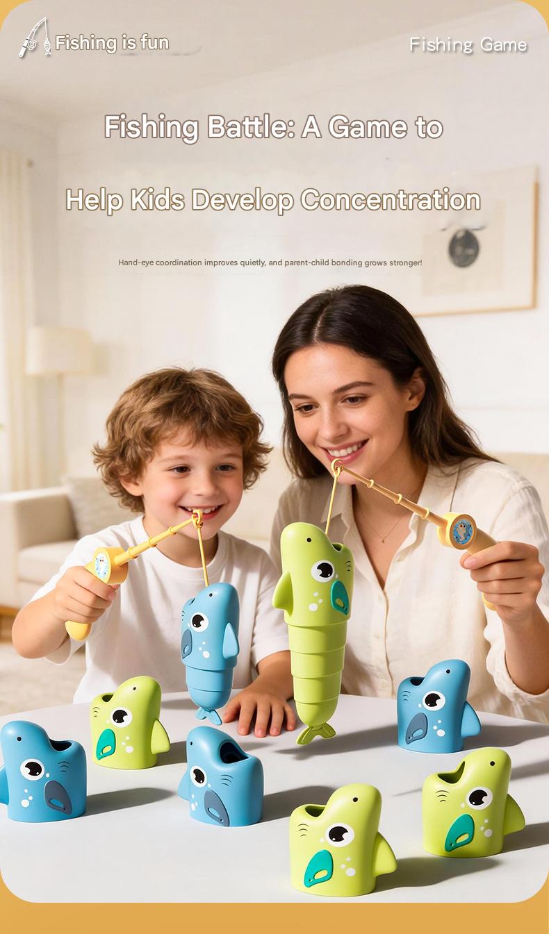 Fishing Adventure Tabletop Game – Extendable Fishing Toy for Kids & Family Interactive Play