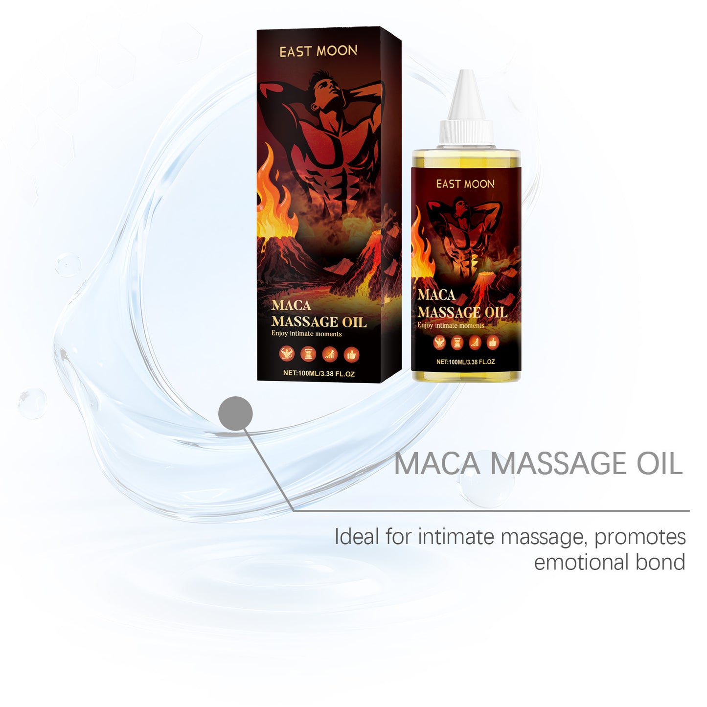 Maca Massage Oil – Moisturizing Body Massage & Relaxation Oil for Couples