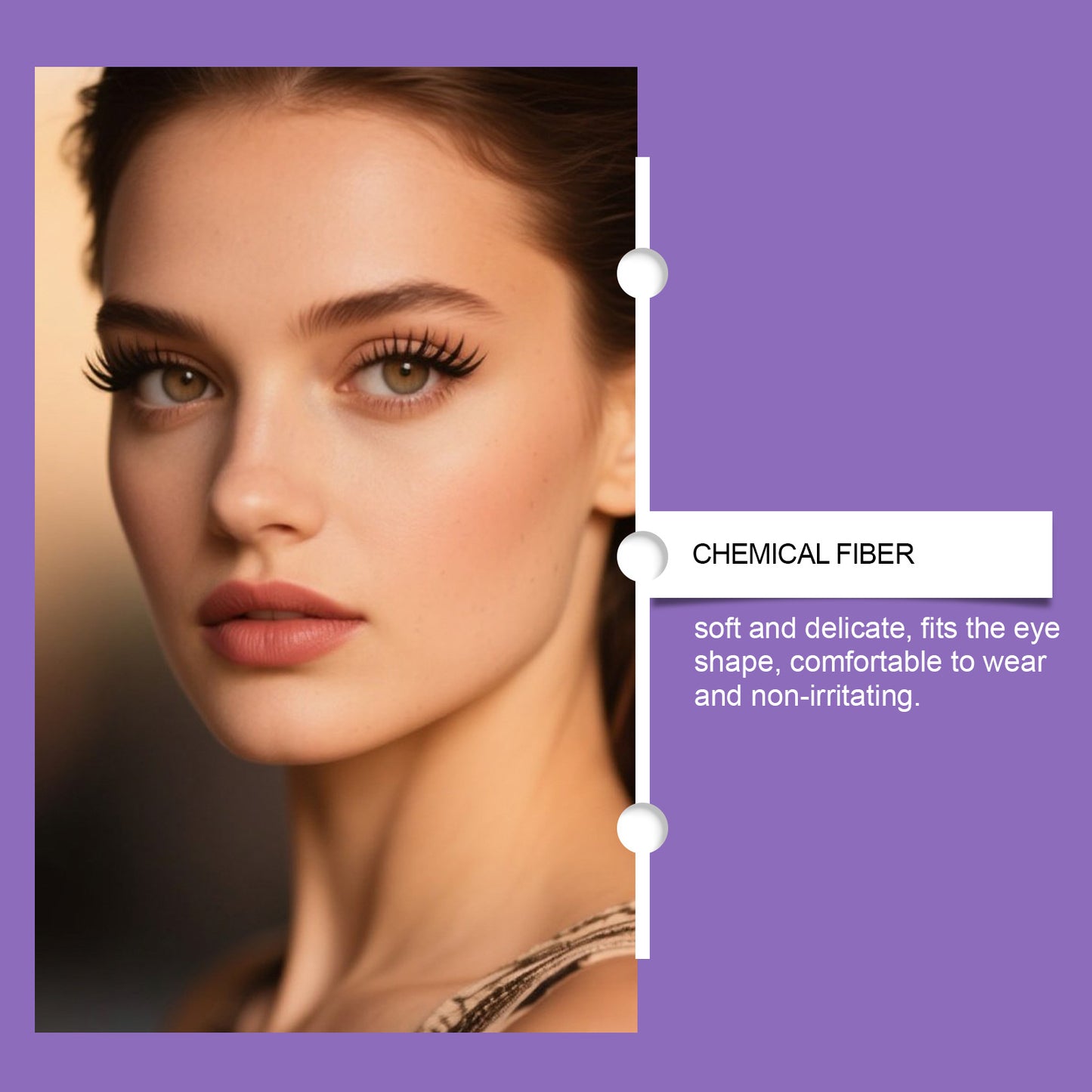 Nymixa Sunflower Glueless Press-On False Lashes – No Glue Needed, Natural Cluster Lashes (36PCS)