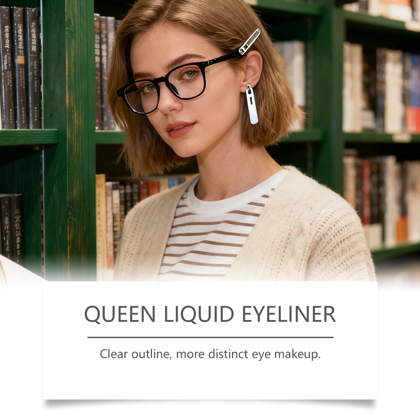 Delineador líquido Queen: delineador de precisión antimanchas