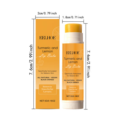 EELHOE Turmeric & Lemon Lip Balm – Moisturizing, Softening & Daily Lip Care