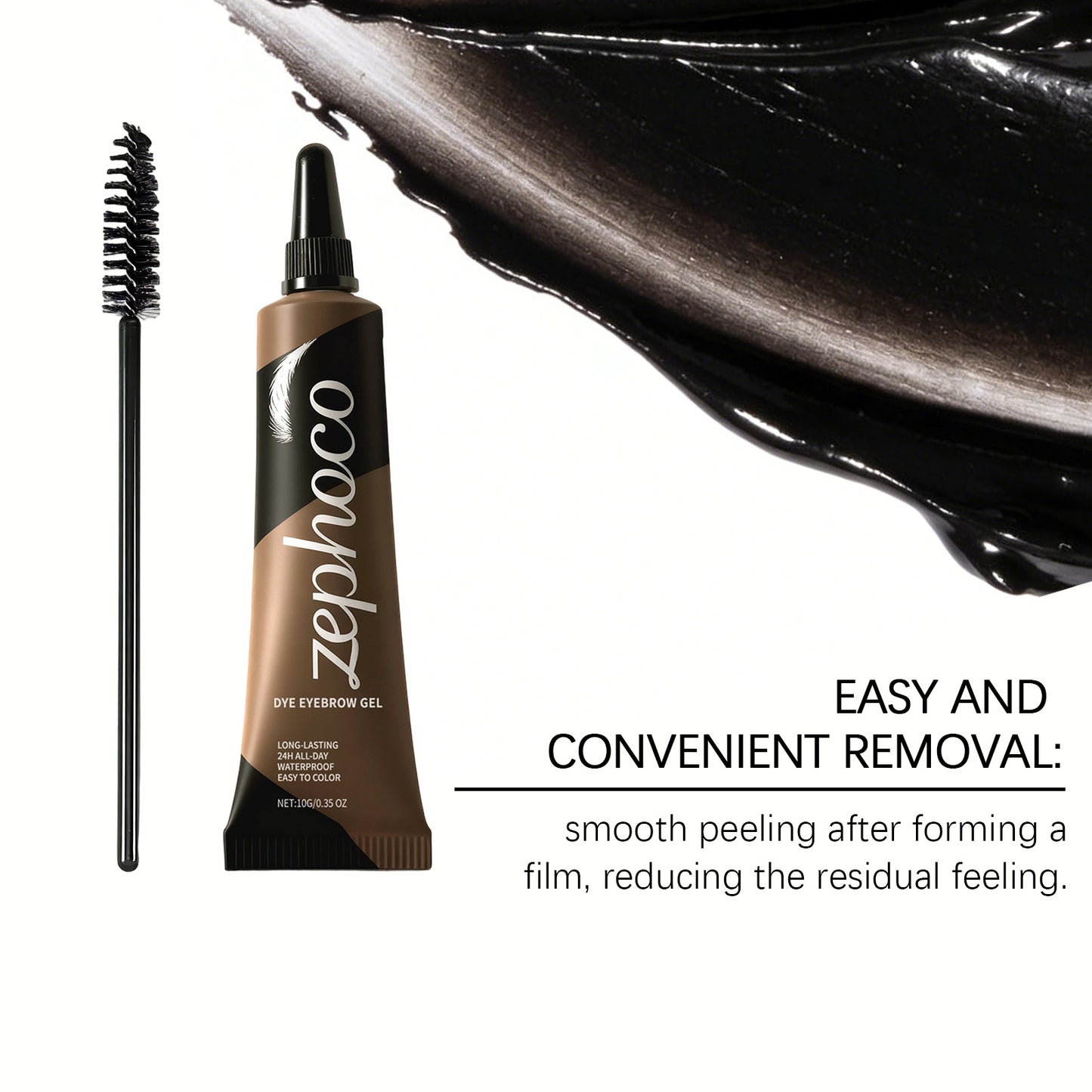 Zephoco Long-Lasting Dye Eyebrow Gel – Natural Shaping & Smudge-Resistant Brow Formula