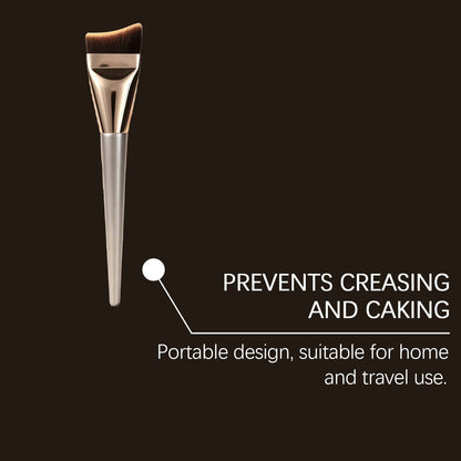 Professional Angled Face Makeup Brush – Foundation & Contour Blending Tool