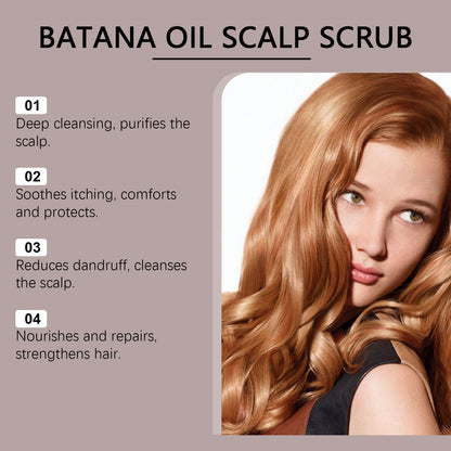 Exfoliante para el cuero cabelludo con aceite de Hoegoa Batana: cuidado clarificante y de limpieza profunda (100 g)