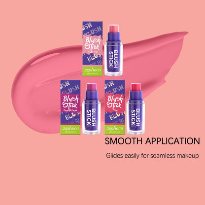 Zephoco Cream Blush Stick – Creamy Blendable Color for Natural Cheeks