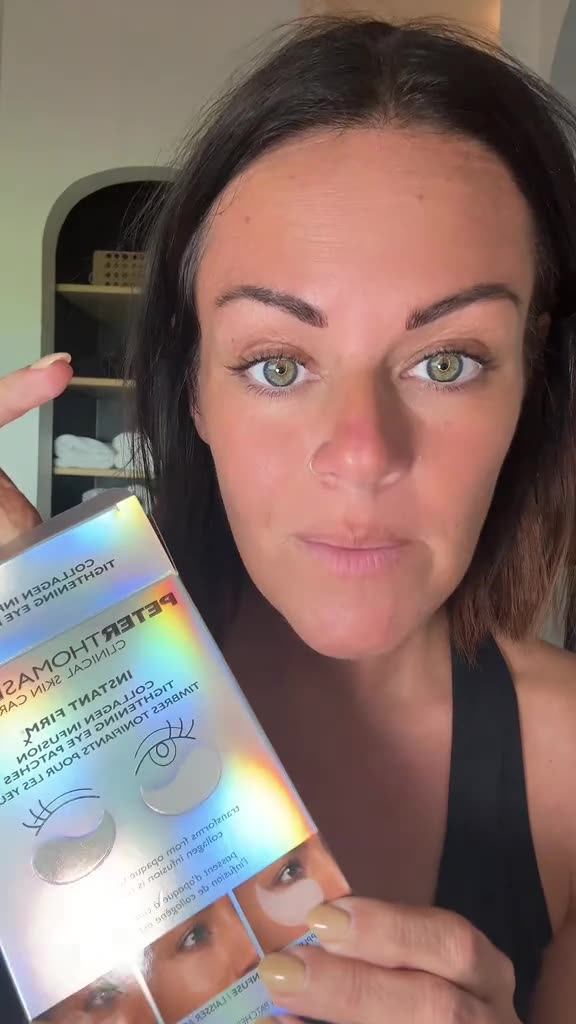 Parches de colágeno para ojos, iluminadores y reafirmantes, con niacinamida y ácido hialurónico 