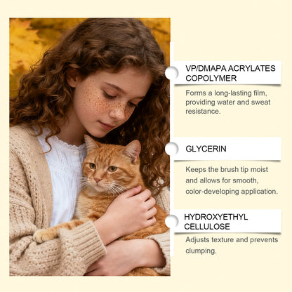 Stylo à faux poils Zephoco à double embout – Faux poils effet naturel et formule à séchage rapide