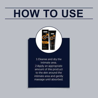 Fluvaris Mens Intimate Care Cream Lightweight Hydrating Body Care 50g