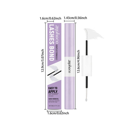 Zephoco Gentle Lash Bond Glue – Quick-Dry & Long-Lasting False Eyelash Adhesive