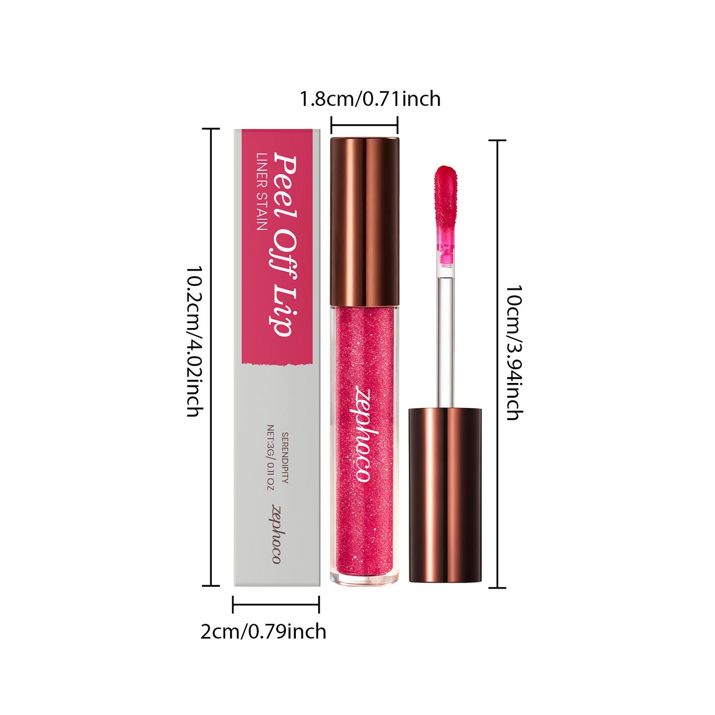 Zephoco Peel-Off Lip Tint – Long-Lasting Color, Smooth Texture & Easy Application