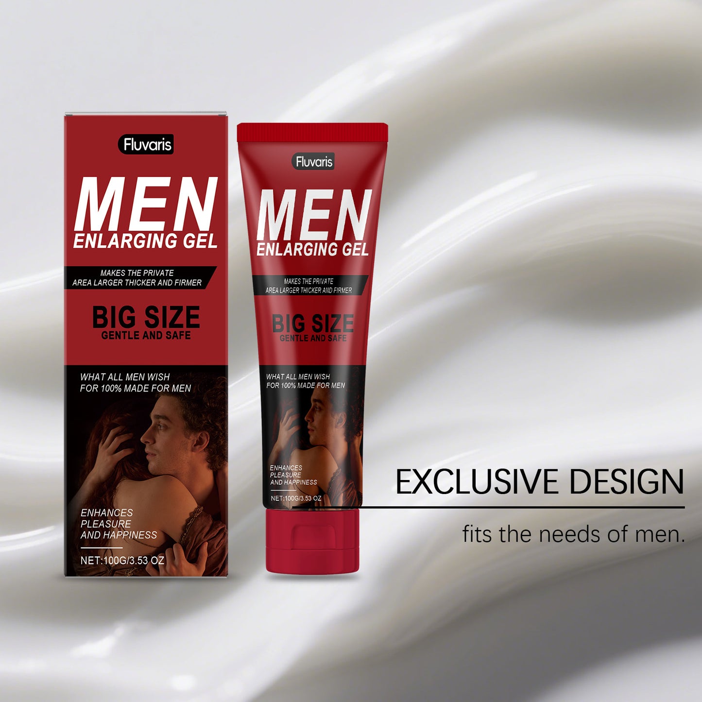 Fluvaris Mens Intimate Care Gel Lightweight Hydrating Body Care 100g