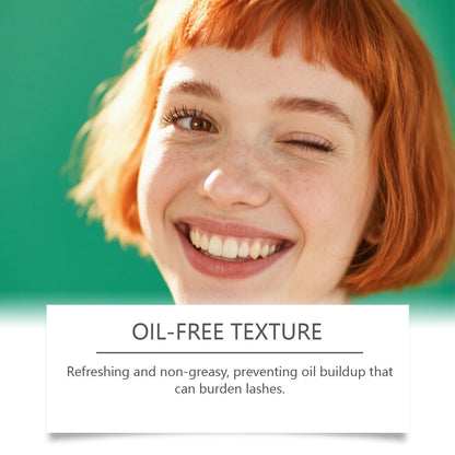 Suero potenciador de pestañas con aceite de ricino: fórmula ligera y nutritiva para el cuidado diario y nocturno de las pestañas.