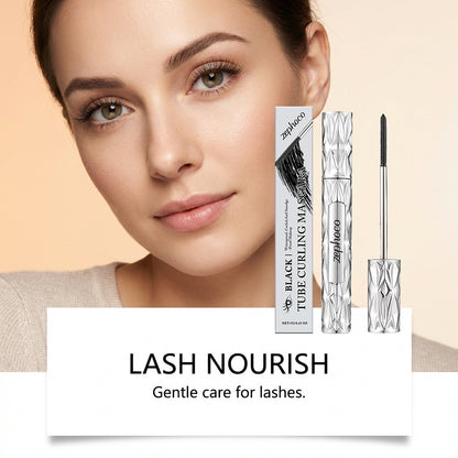 Mascara recourbant en tube Zephoco (Noir/Brun) – Formule waterproof allongeante et nourrissante pour les cils