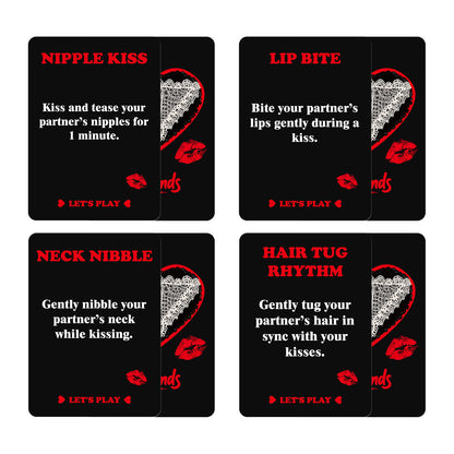 Cartes de jeu de cartes coquines pour couples – Amusement intime et ludique pour vos soirées (50 cartes) (18+)