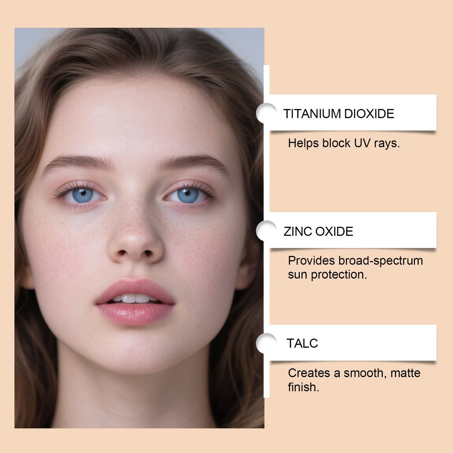 Polvos fijadores minerales tipo brocha Zephoco con FPS que mejoran la apariencia: polvos ligeros para retoques