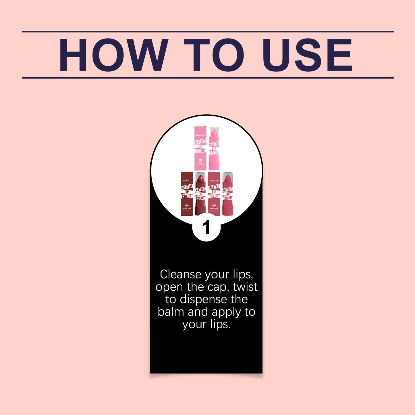 Zephoco Matter Lip Color – Smooth Matte Finish for Defined, Comfortable Lips