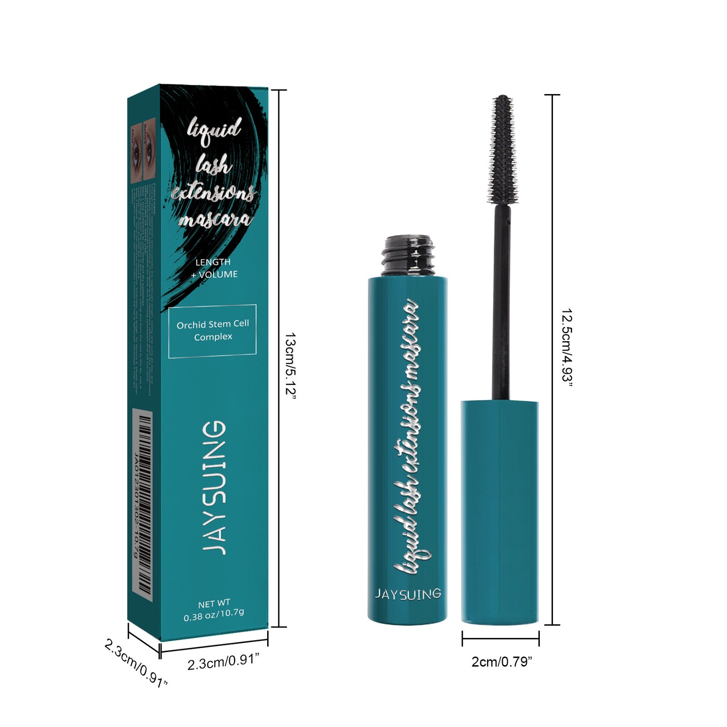 JAYSUING Lengthening & Volumizing Black Mascara – Long-Lasting, Smudge-Resistant Formula