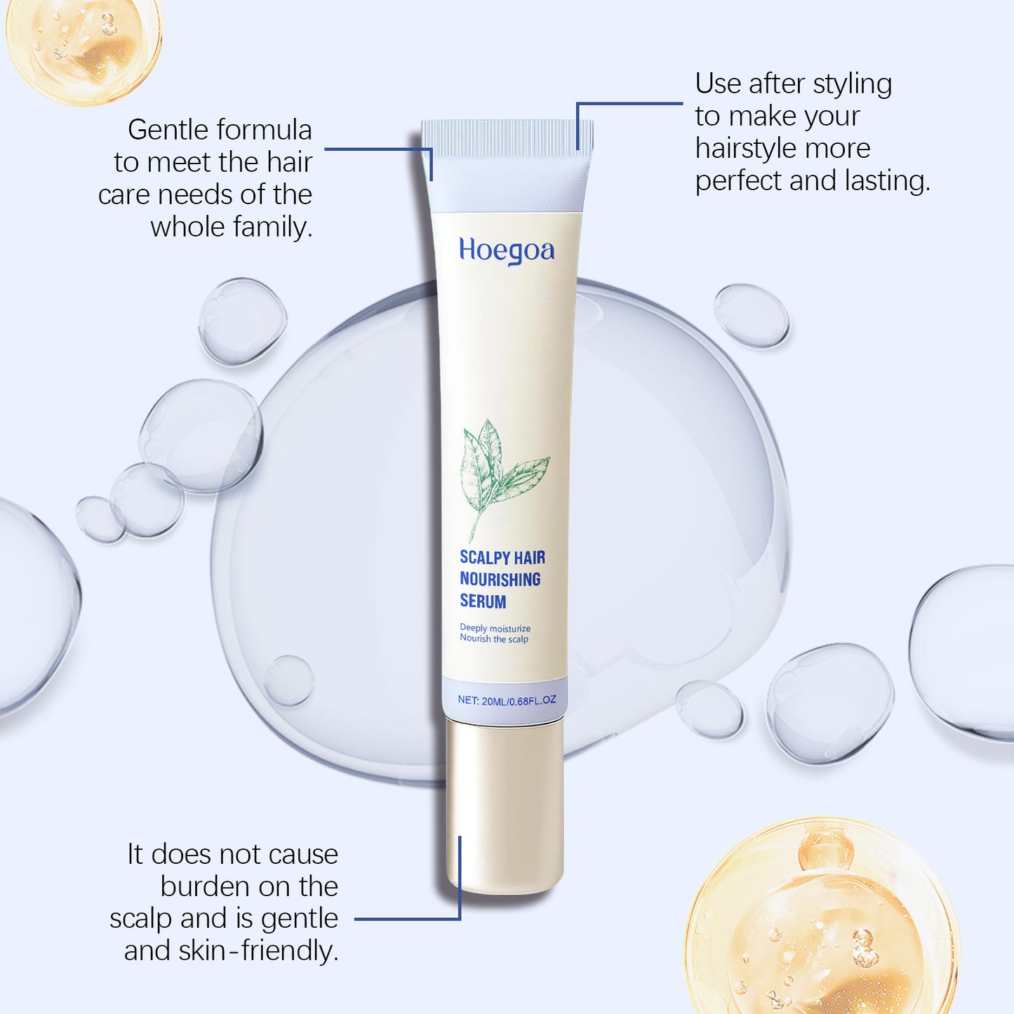 Suero nutritivo para el cuero cabelludo: cuidado ligero y no graso