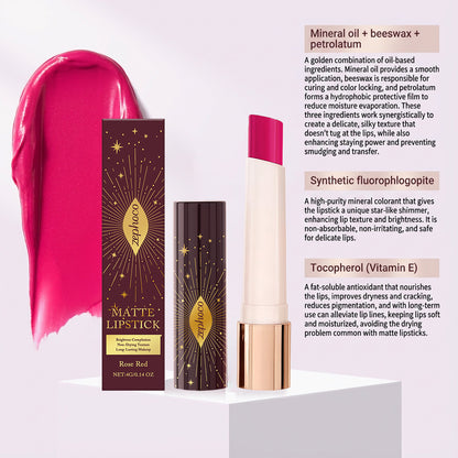 Rouge à lèvres mat Zephoco – Couleur mate douce longue tenue