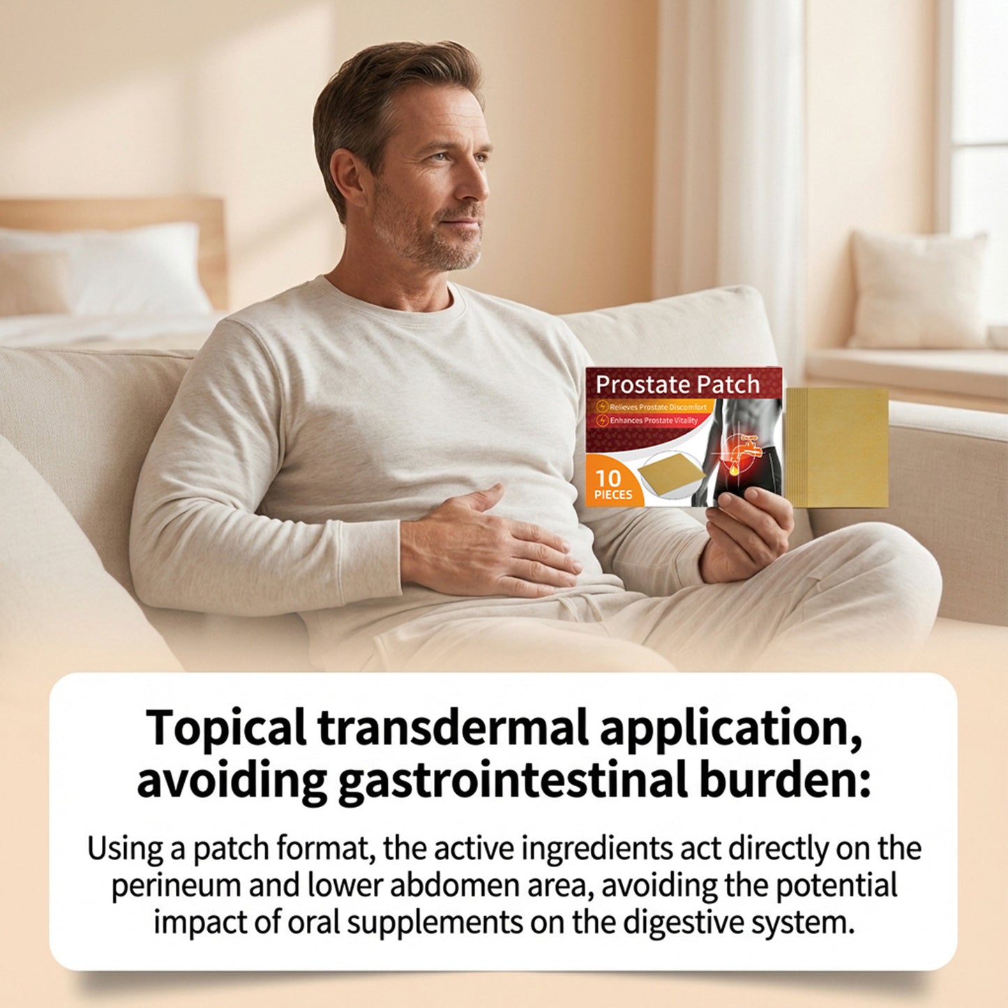 South Moon Prostate Care Warming Patch – Gentle Comfort Support • Daily Wellness贴片护理（10pcs）