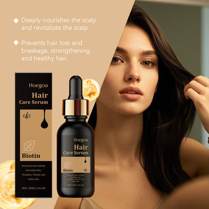 Sérum capilar con biotina Hoegoa: acabado nutritivo y suave (30 ml)