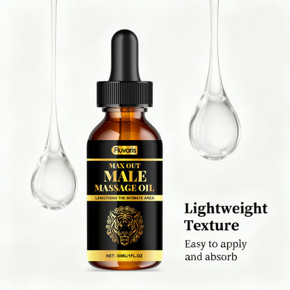 Fluvaris Male Massage Oil – Lightweight Hydrating Body Oil for Daily Care (30ml)