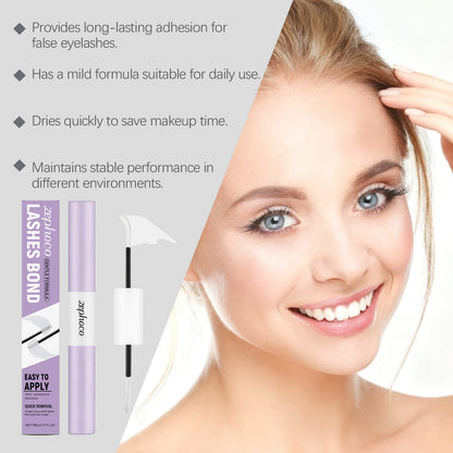 Zephoco Gentle Lash Bond Glue – Quick-Dry & Long-Lasting False Eyelash Adhesive