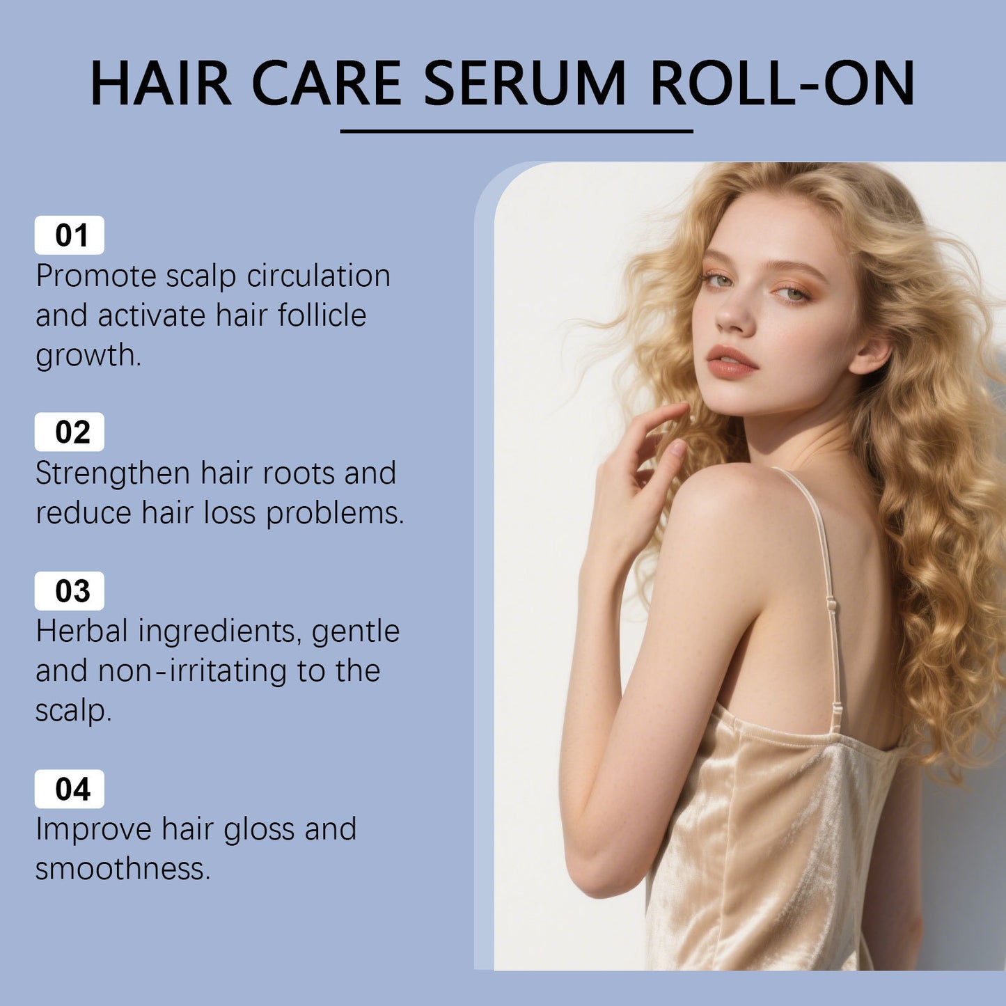 Hoegoa Hair Care Serum Roll-On – Hidratación profunda y nutrición del cuero cabelludo (30 ml)