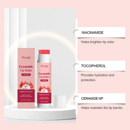Hoygi Ceramide Tinted Lip Balm – Moisturizing, Lightweight & Daily Lip Care (SPF 50 PA++)