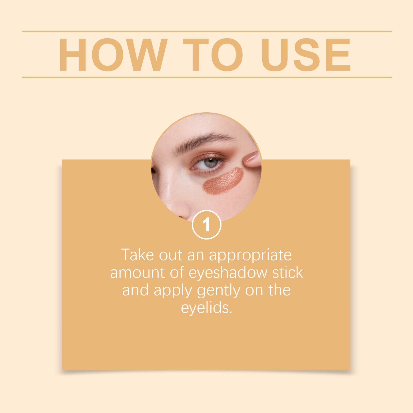 Zephoco Waterproof Eyeshadow Stick – Long-Lasting Shine, Smooth Application & Eye-Enhancing Effect