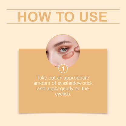 Zephoco Waterproof Eyeshadow Stick – Long-Lasting Shine, Smooth Application & Eye-Enhancing Effect