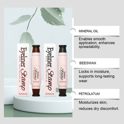 Dúo de sellos delineadores de ojos: set de maquillaje de ojos alados fácil