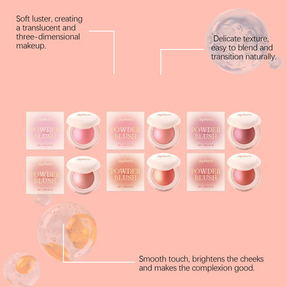 Zephoco Soft Luminous Powder Blush – Lightweight, Blendable Cheek Color