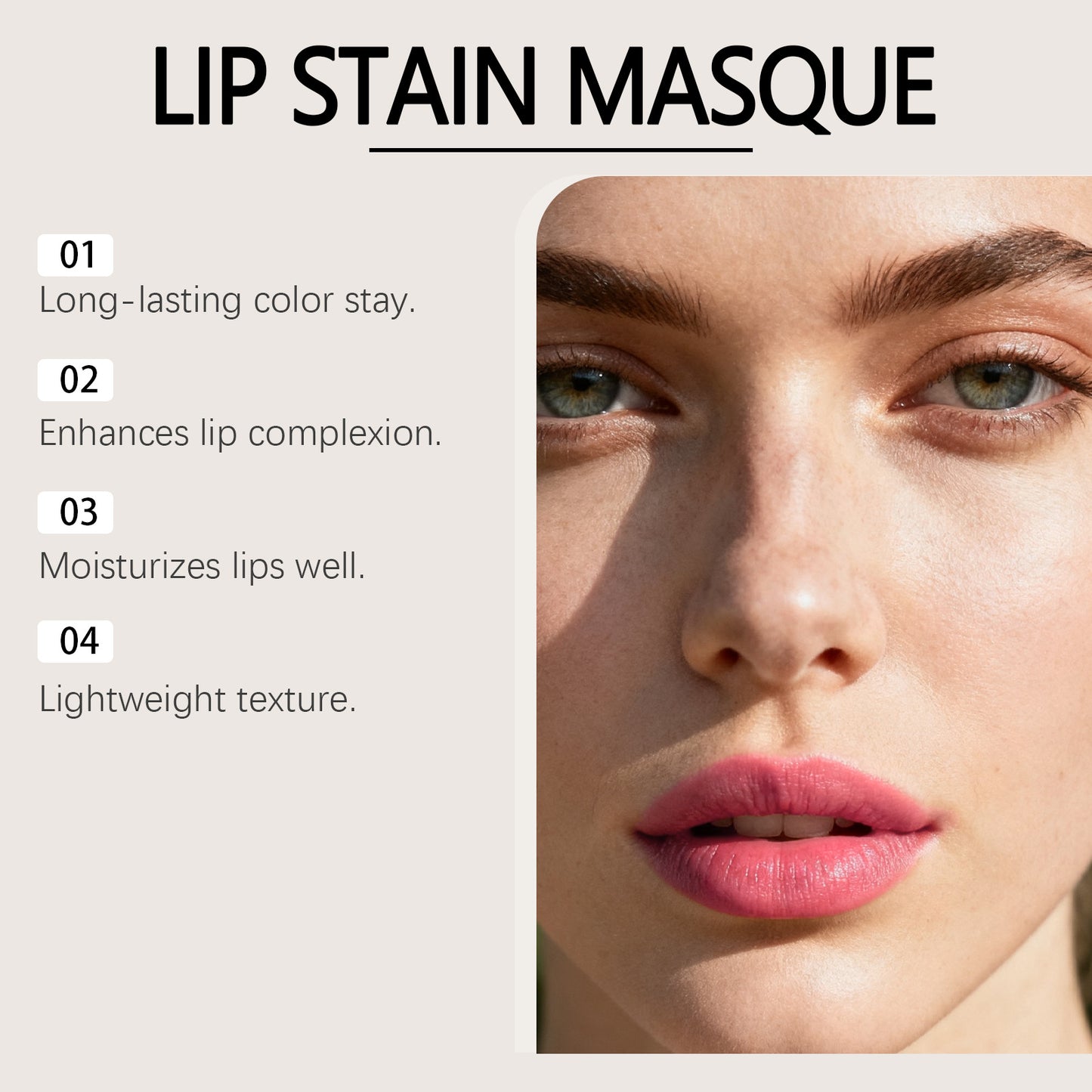 Zephoco Lip Stain Masque – Matte Long-Wearing Lip Color with Precision Applicator