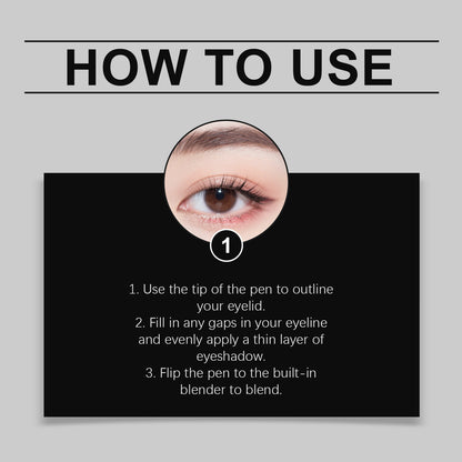 Delineador de ojos Zeyhoco de doble punta: suave, duradero y resistente a las manchas