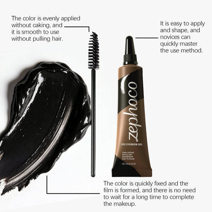 Zephoco Long-Lasting Dye Eyebrow Gel – Natural Shaping & Smudge-Resistant Brow Formula