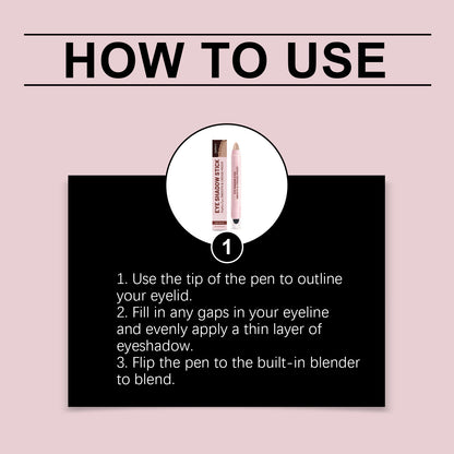 Sombra de ojos en barra multiusos Zephoco: fórmula de mezcla suave, duradera y que no se corre.