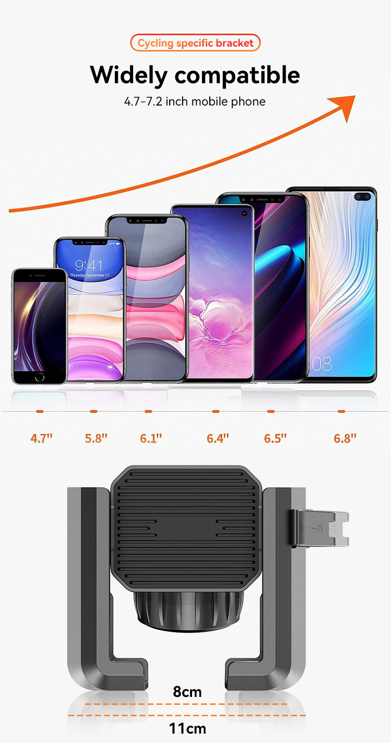 Anti-Vibration Bicycle Phone Mount – Secure Handlebar Holder for Cycling & Recording