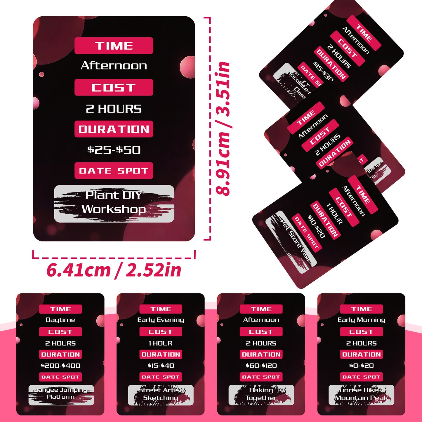 Cartes à gratter romantiques pour couples – Jeu interactif amusant (46 cartes) (18+)