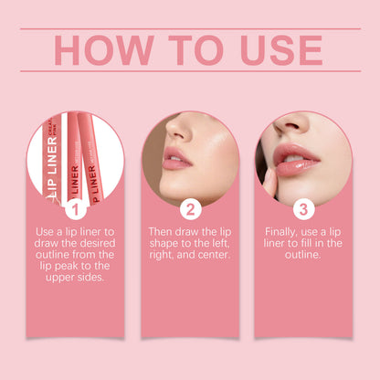 Lápiz delineador de labios de precisión: control suave, definición de labios de larga duración