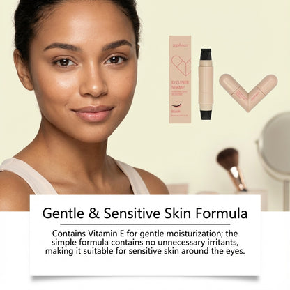 Sello delineador de ojos Zephoco – Dúo de sello y delineador de ojos alados de 90°