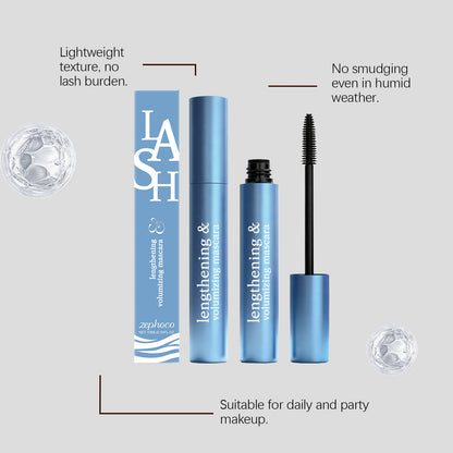 Zephoco Lash Lengthening & Volumizing Mascara – Lightweight Waterproof Long-Lasting Formula