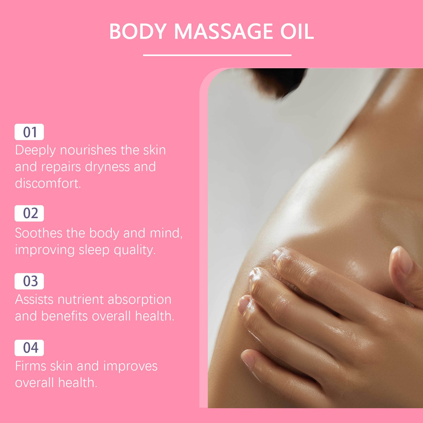 Fluvaris Body Massage Oil | Lightweight Hydrating Skin Care Formula | 100ml