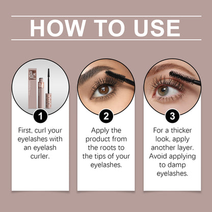 Zephoco Long Sublime Thrill Curling Mascara – Buildable Volume & Defined Lash Look